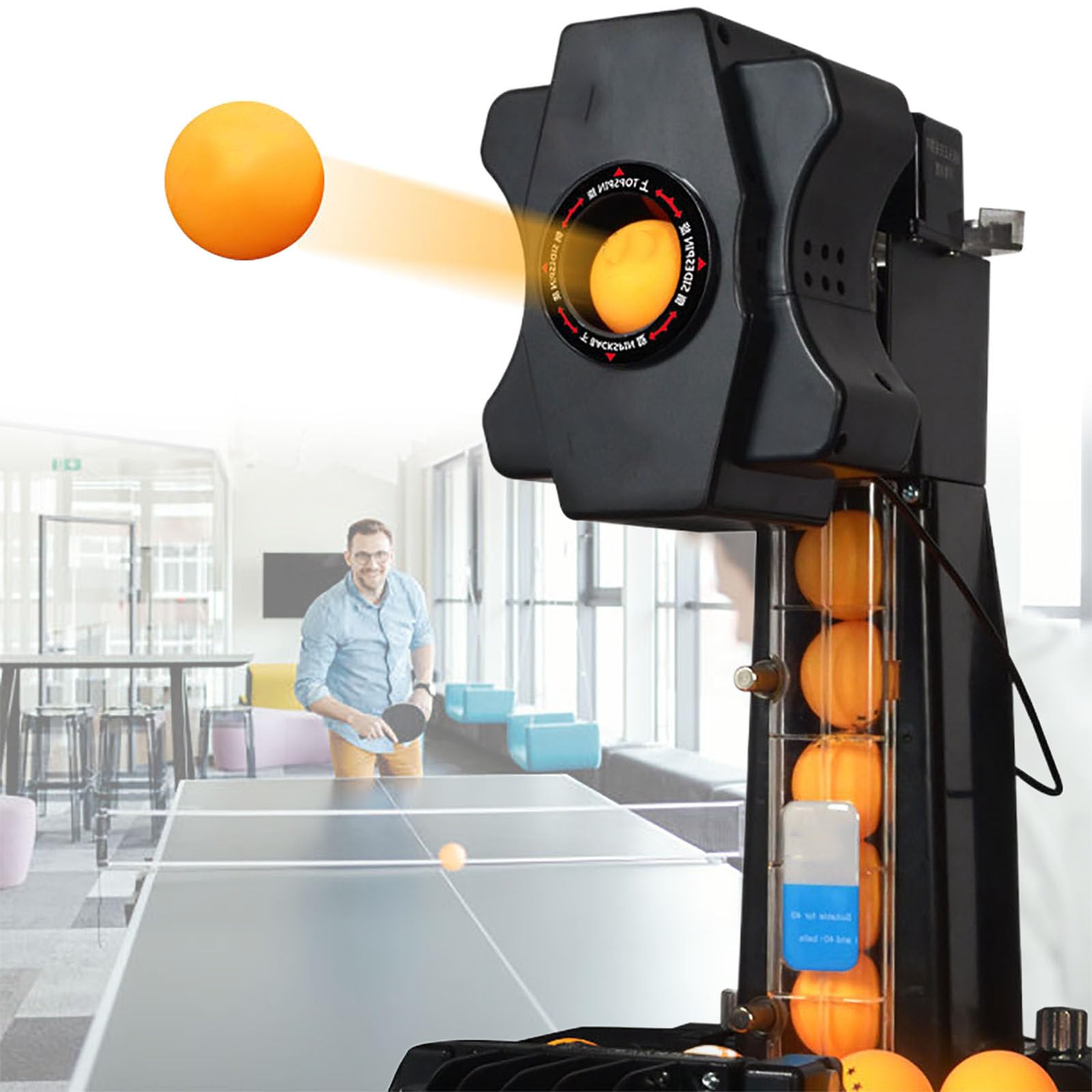 Robot do Tenisa Stołowego Automatyczny Robot do Ping Ponga do Treningu Robot do Tenisa Stołowego Ulepszenie Robota do Tenisa Stołowego, do Treningu, Klubu Gier Sportowych, Nauki