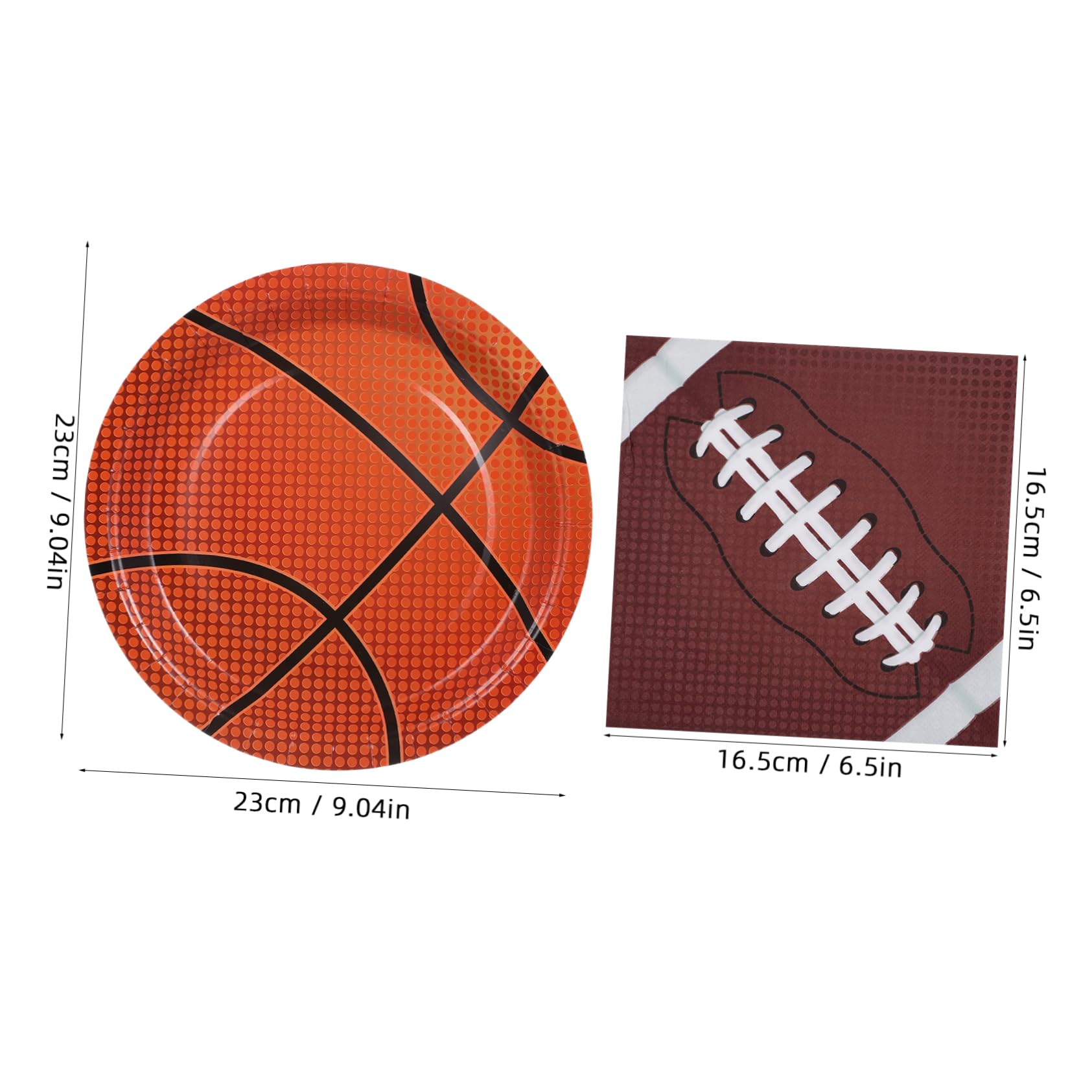 PRETYZOOM Forniture Per Feste A Tema Sportivo Set Di Decorazioni Per Basket Calcio Football E Baseball