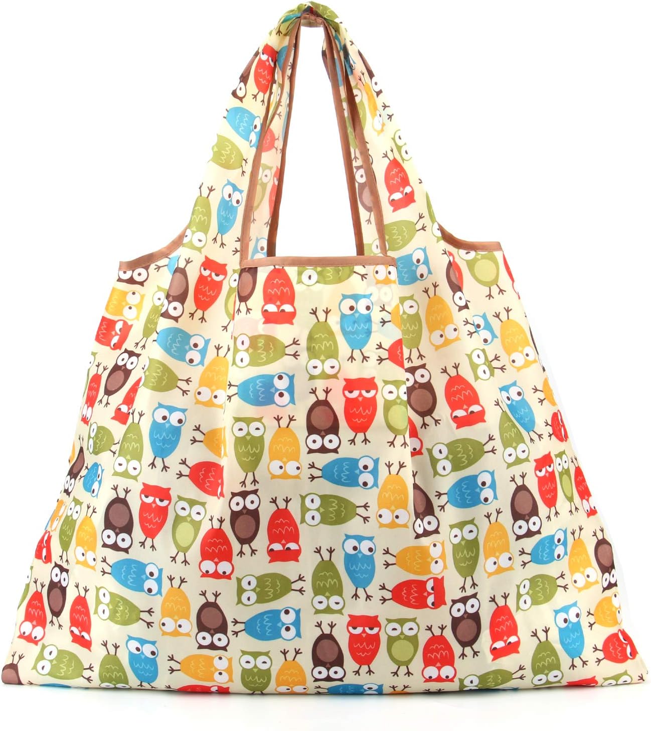 Tebery 6 Pack Reusable Grocery Bags Large Foldable Shopping Tote Bag Washable Heavy Duty Purse Shopping Bags