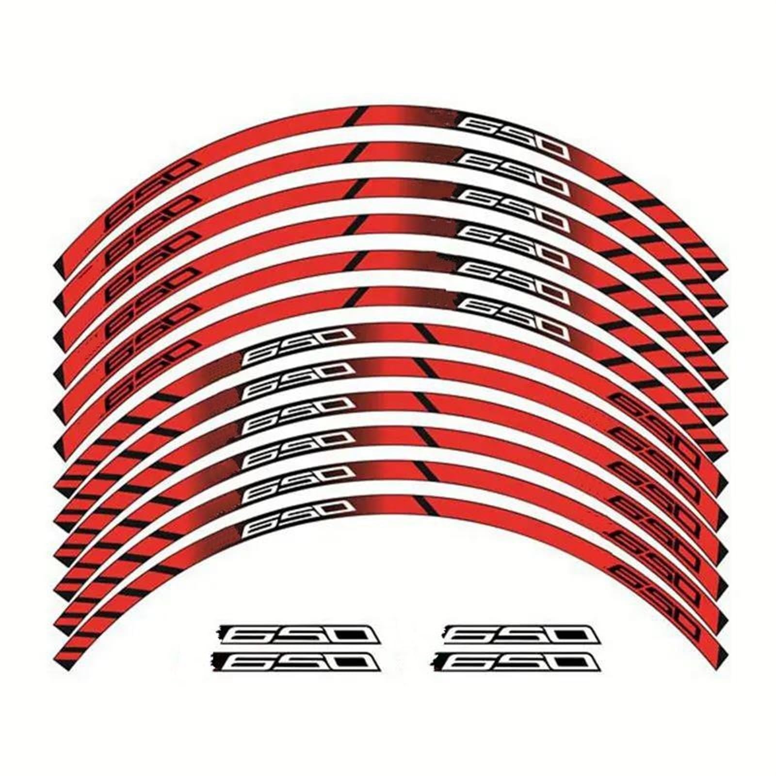 Motorcycle Wheel Sticker Racing Rim Stripe Decal Decoration for Kawasaki for Z650 for Z 650(Color4)