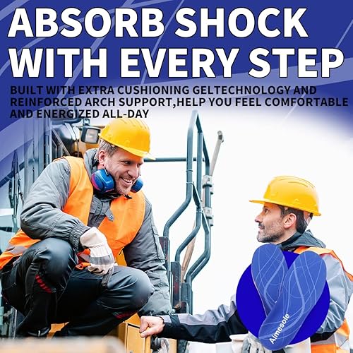 Miniatura 6 de Plantillas para fascitis plantar para mujeres y hombres, plantillas de soporte de arco para pies planos, espolones de talón y estar de pie todo el