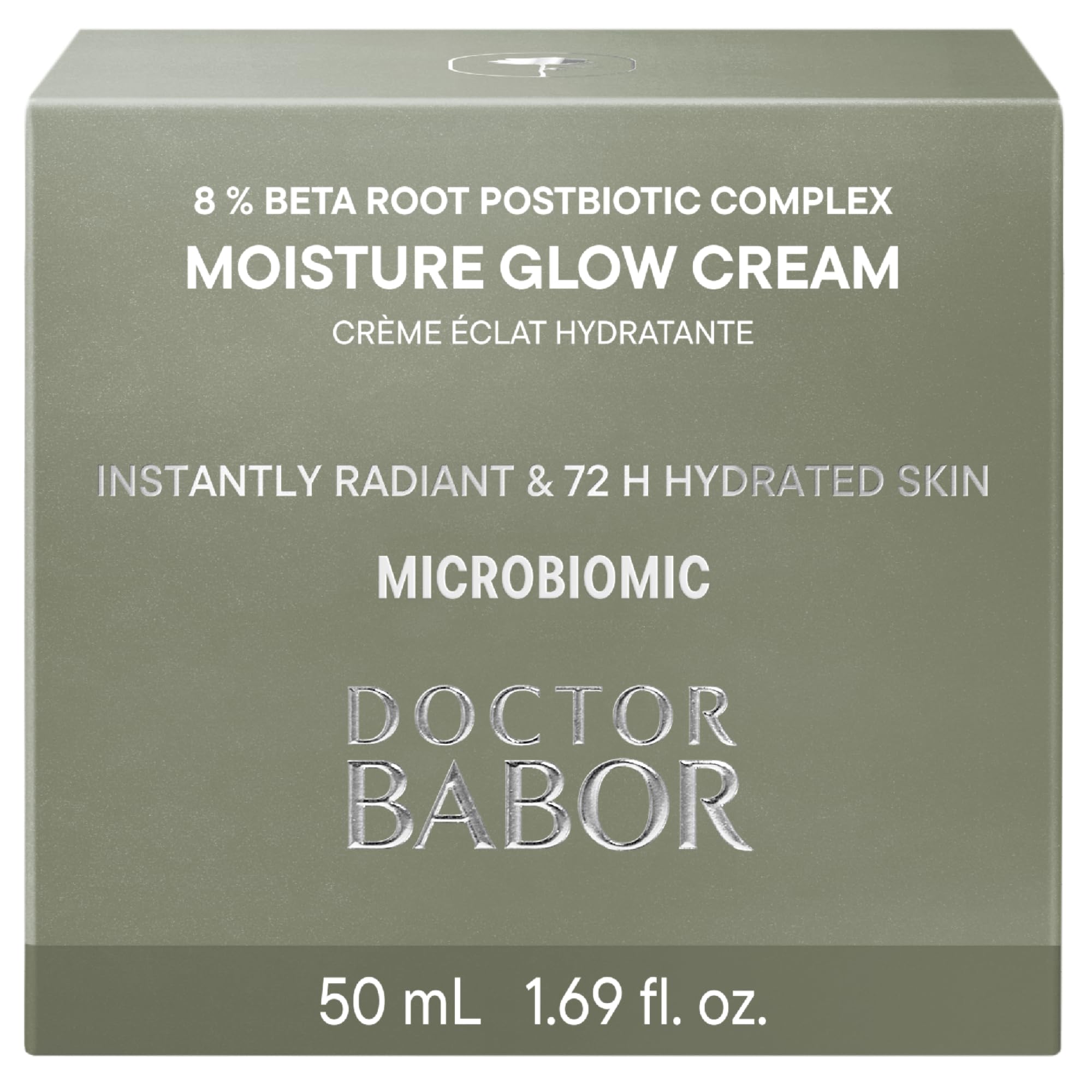 BABOR DOCTOR Microbiomic Moisture Glow Cream (50 ml) - Vegan Face Cream with Beetroot Complex and Hyaluronic Acid - Professional Skincare for Dry Skin'