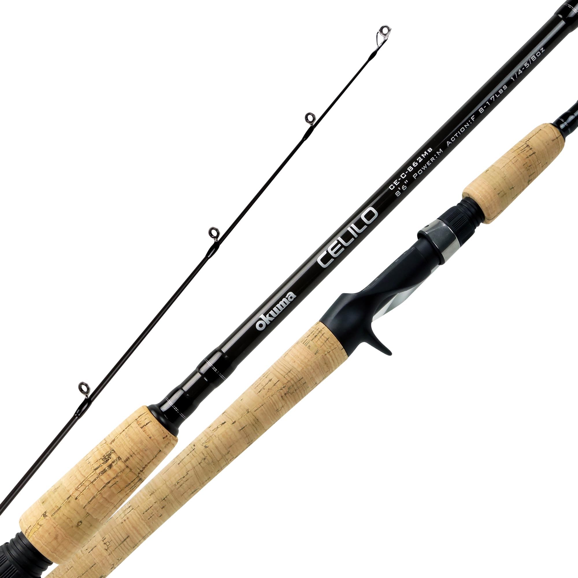 Okuma Celilo Salmon and Steelhead Lightweight Graphite Rods, CE-C-762Hb, Black