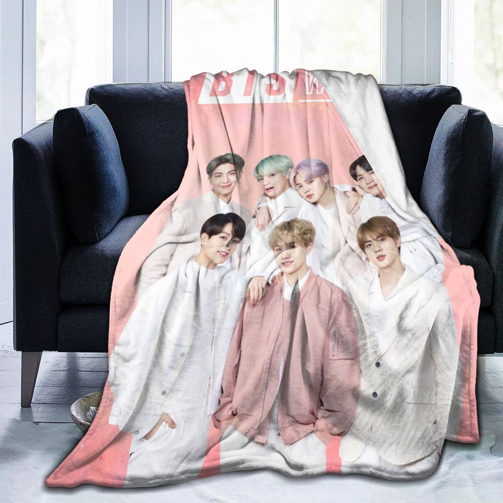 Kpop Blanket Ultra Soft Throw Blanket Warm Plush Cozy Bedding for