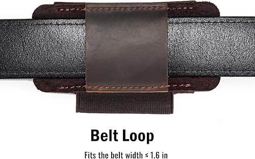 Miniatura 6 de VIPERADE PJ33 - Fundas de cuero para cuchillo, funda de cuchillo de bolsillo, soporte horizontal para cuchillos de bolsillo para cinturón, funda