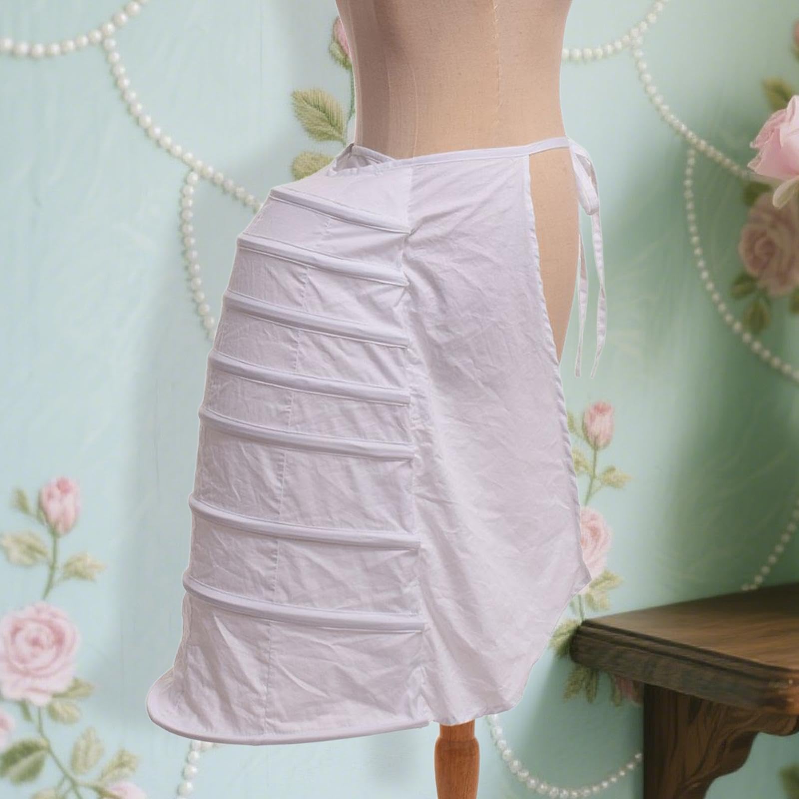 Sharplace Crinolina Da Donna Sottogonna a Cerchi Regolabile in Poliestere Elegante per Abiti Vintage Adatta a Matrimoni Eventi Galà E Cosplay, Style a