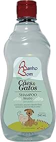 Shampoo Neutro Banho Bom Cães e Gatos 540 mL