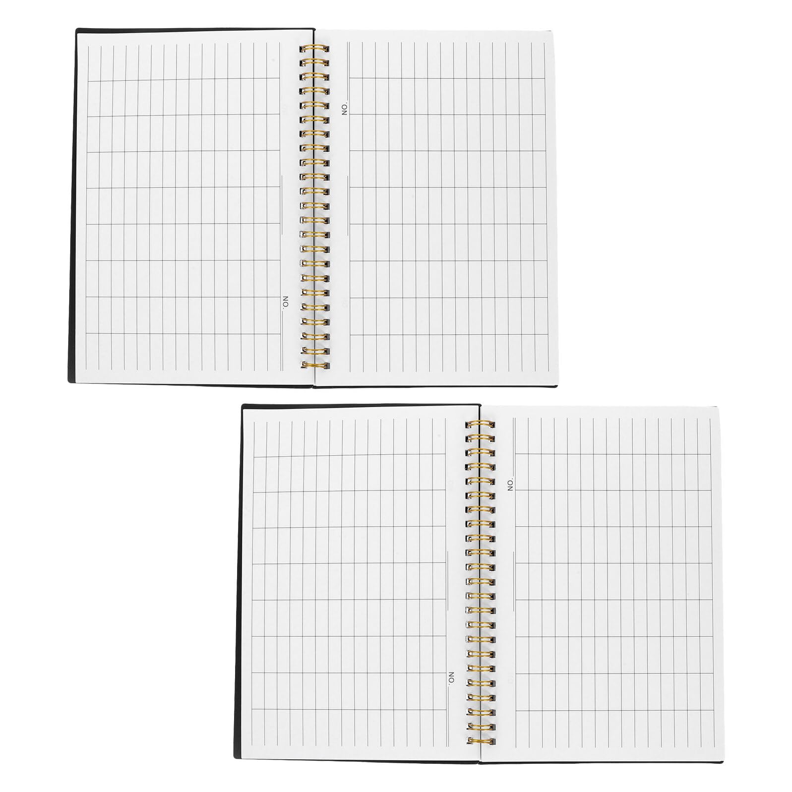 ノーブランド品 2冊セット会計用横格記録帳 - 家庭と小規模事業の支出管理に最適な 追跡ノート - 収支ログ付き財務管理帳簿