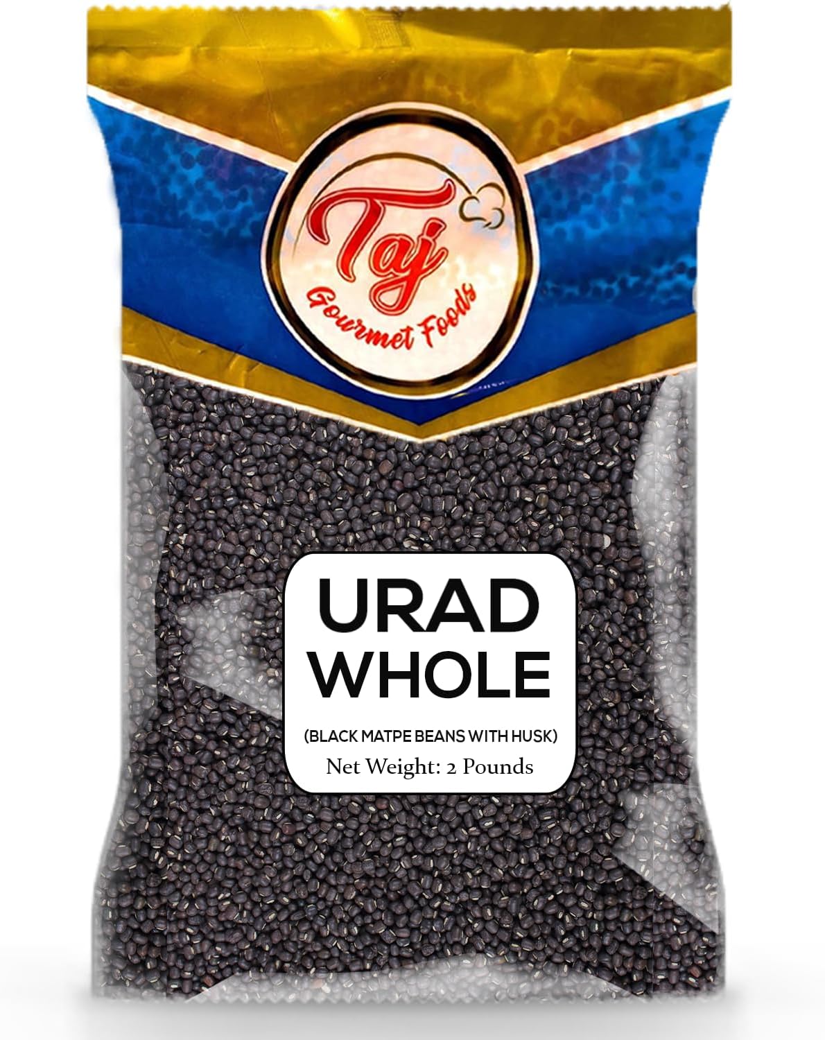TAJ Urad Whole Dal | 2-Pounds | Black Gram