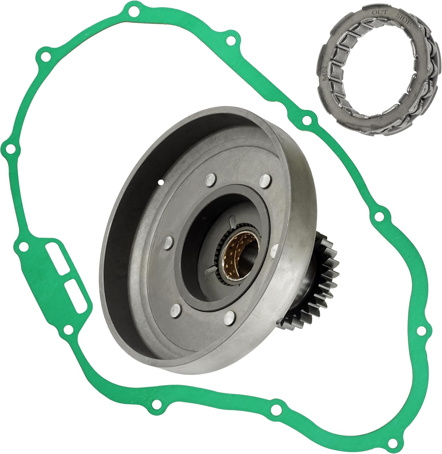 Caltric Wet Clutch Drum Housing Compatible with Honda TRX300FW Fourtrax 300 4x4 1988-2000 / TRX300 Fourtrax 300 2x4 1988-2000