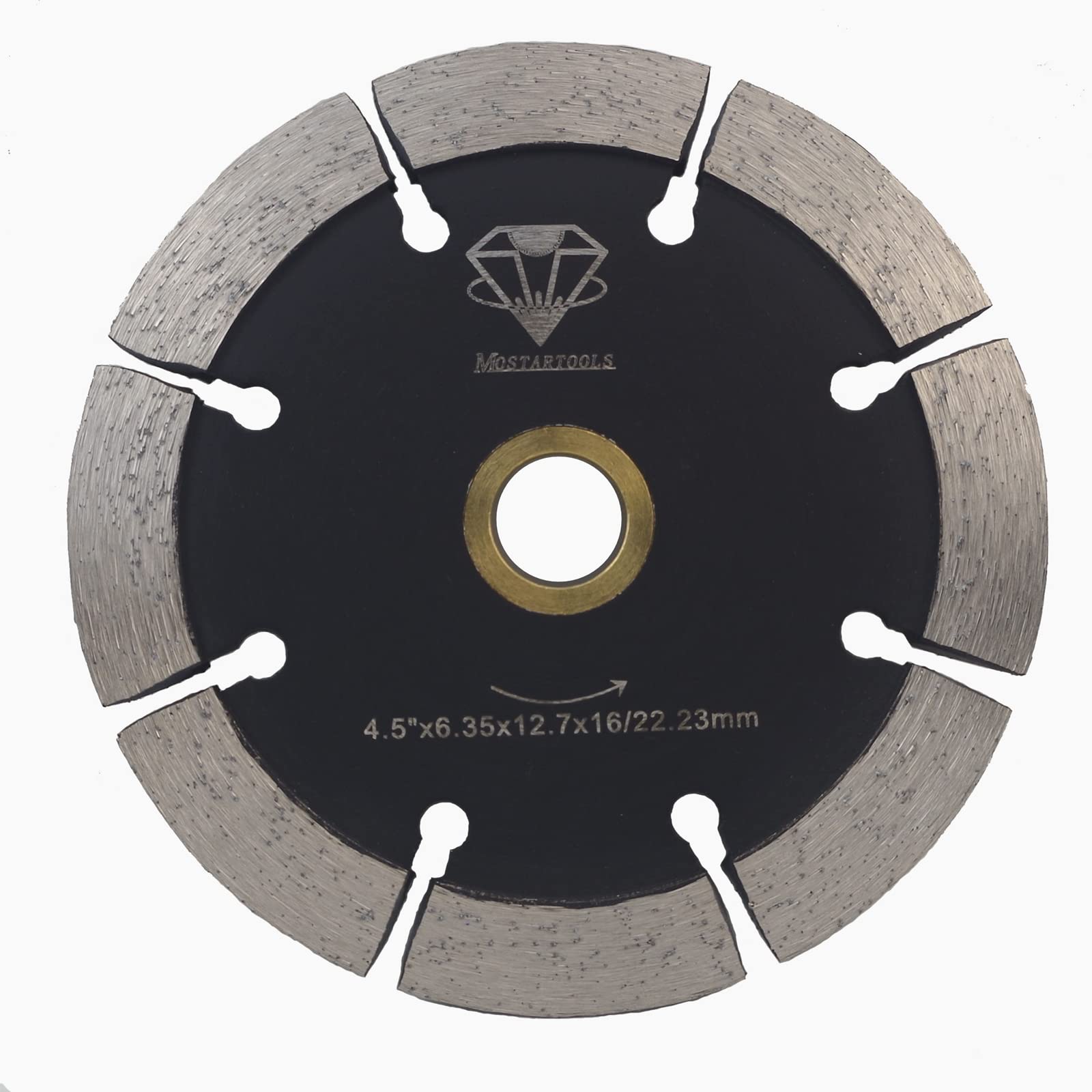 4-1/2 Inch V-Shape Crack Chaser Diamond Blade with .250In Width for Routing and Repairing of Cracks in Concrete,Asphalt,Granite Stone