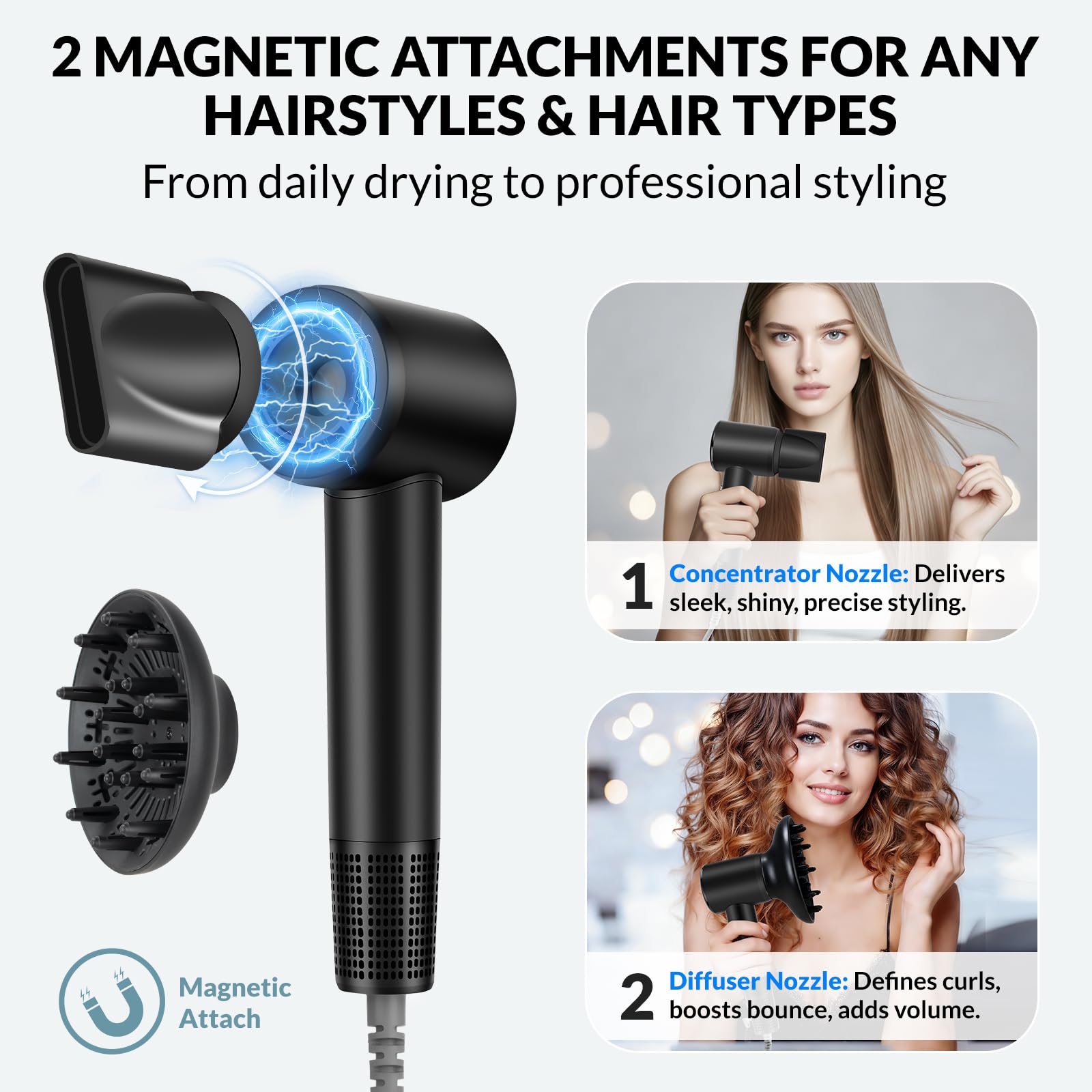 ヒ*コ様 【新品】Leafless hair dryer Professional Hair Dryer - Leafless with Smoothing Attachment | eBay