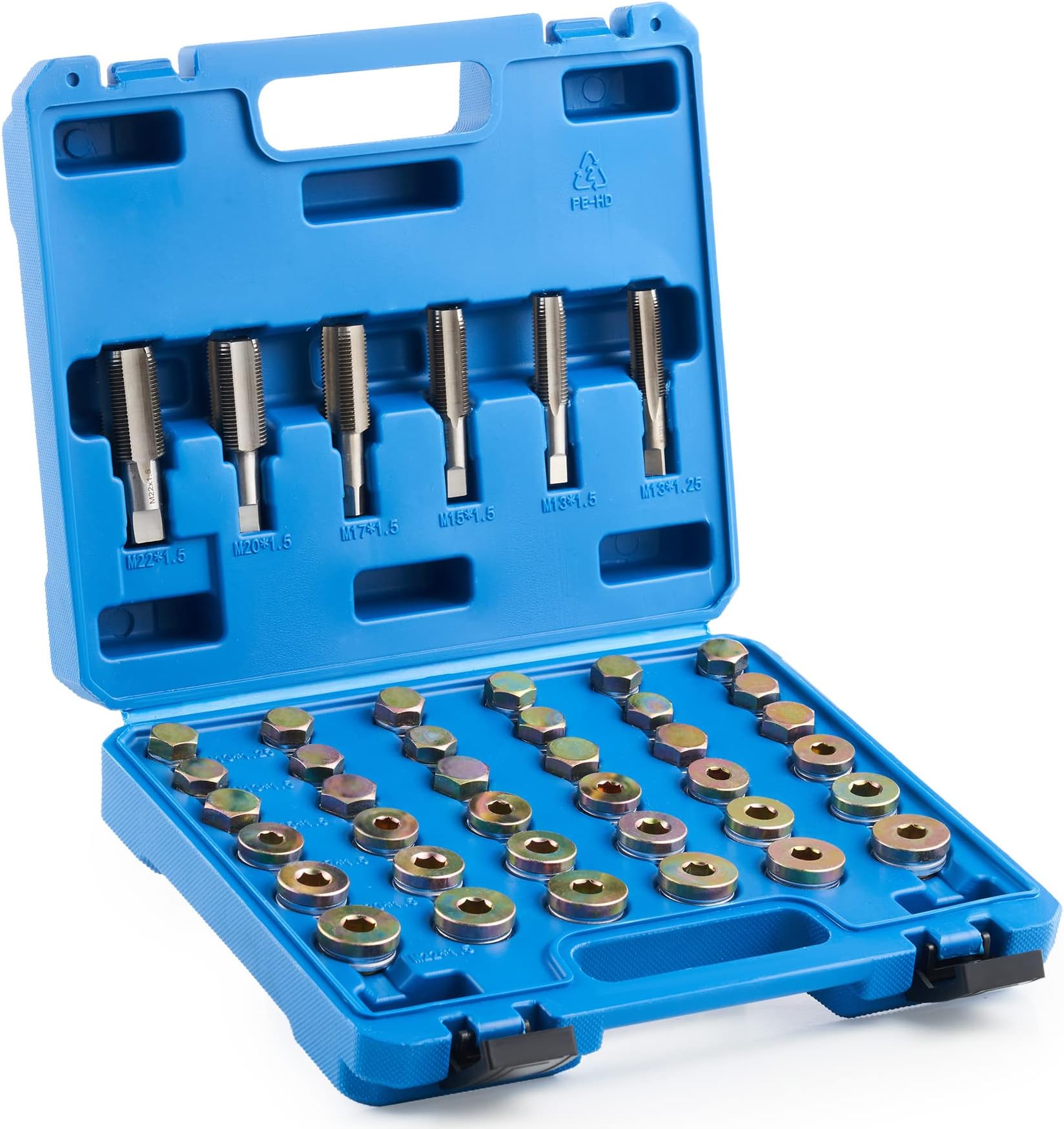 OMT 150pc Oil Drain Plug Repair Kit, 150 Piece Metric Oil Drain Pan