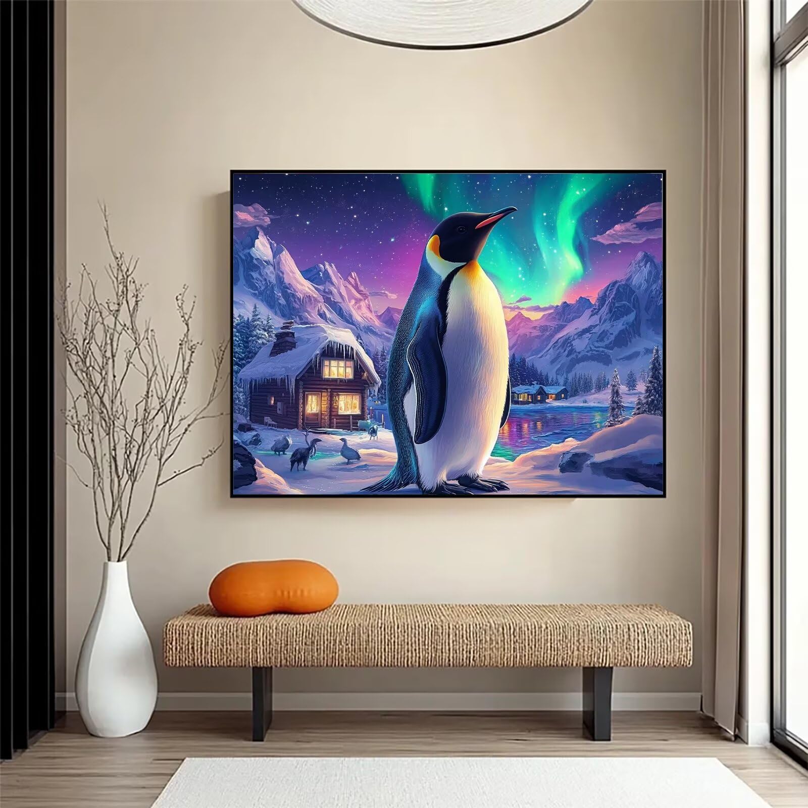 Diamond Painting Aurora, 5D Diamond Painting Erwachsene 70x90cm qw1-675
