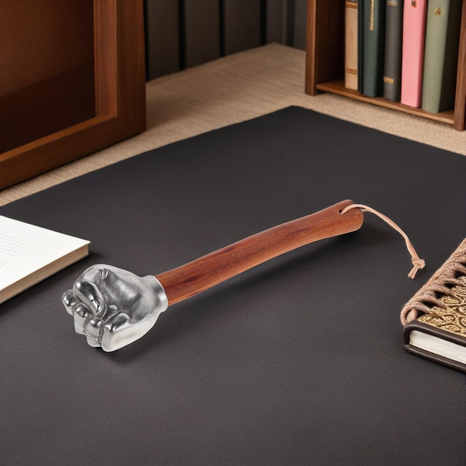 Martillo de Puño de Acero Inoxidable, Herramienta de Alta Resistencia | Plata, Forma de Puño, Uso Doméstico y Jardinería, Diseño Creativo Decorativo, Pieza Multifunción