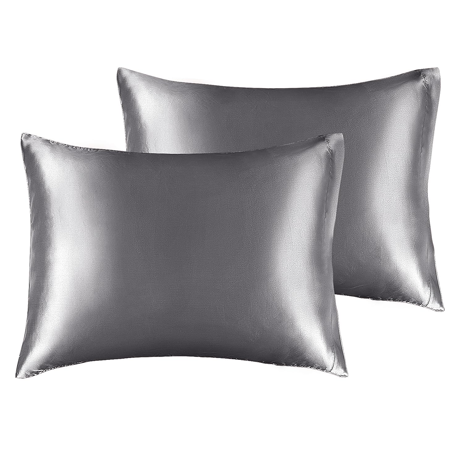 BEDELITE Satin Pillowcase for Hair and Skin, Super Soft and Cooling Similar to Silk Pillow Cases 2 Pack with Envelope Closure, Gift for Women Men(13