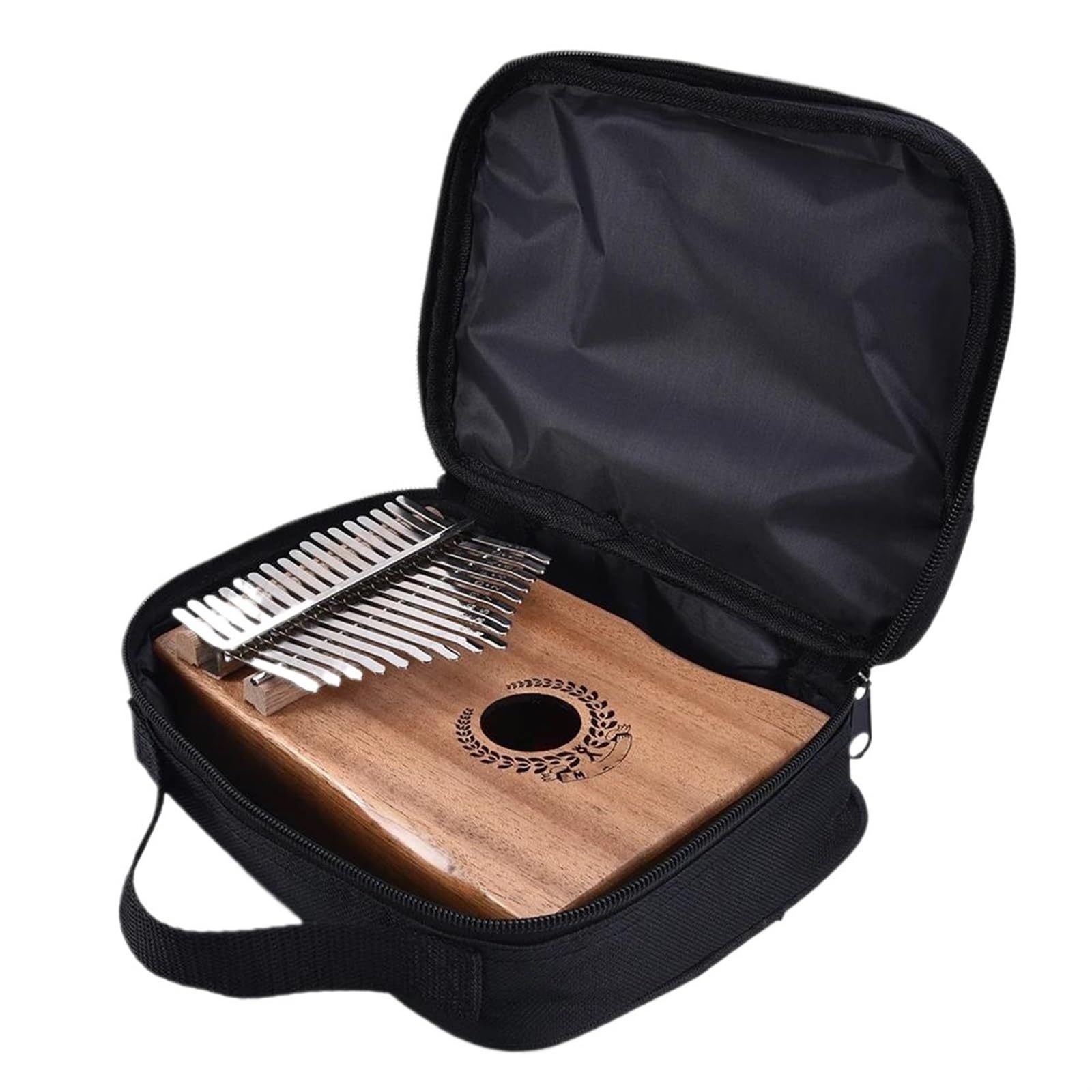Pianino Kciukowe Kalimba 17-klawiszowy Kalimba Mahoń Thumb Piano Connect Głośnik Pickup Bag Profesjonalny Instrument Muzyczny