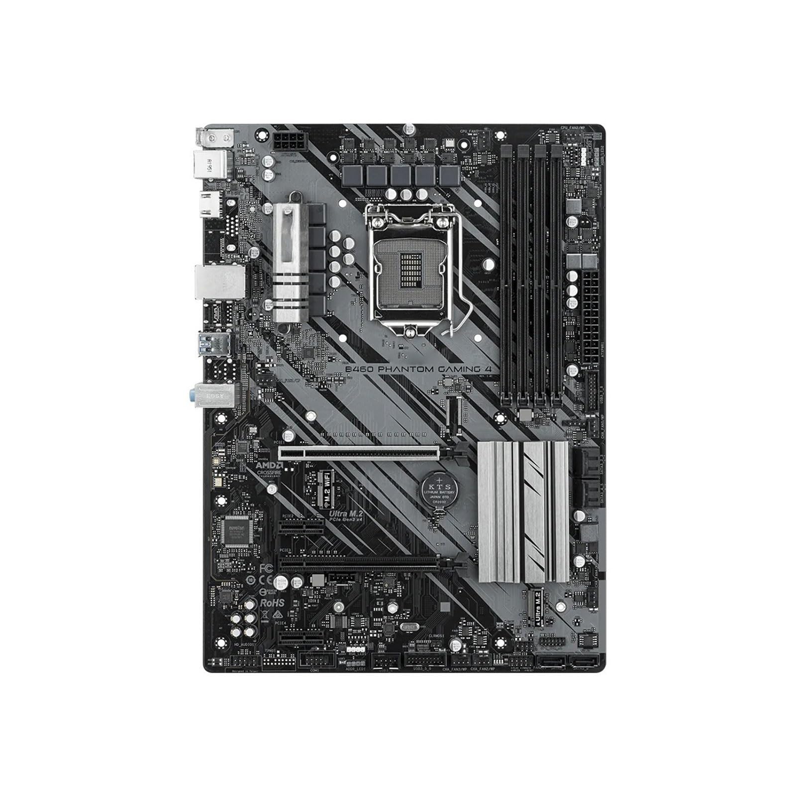 Placa Base Placa Base Fit For ASRock B460 Phantom Gaming 4, LGA 1200, DDR4, M.2, Compatible con procesadores ATX, i3-10105, i5-10400F y i3-10100