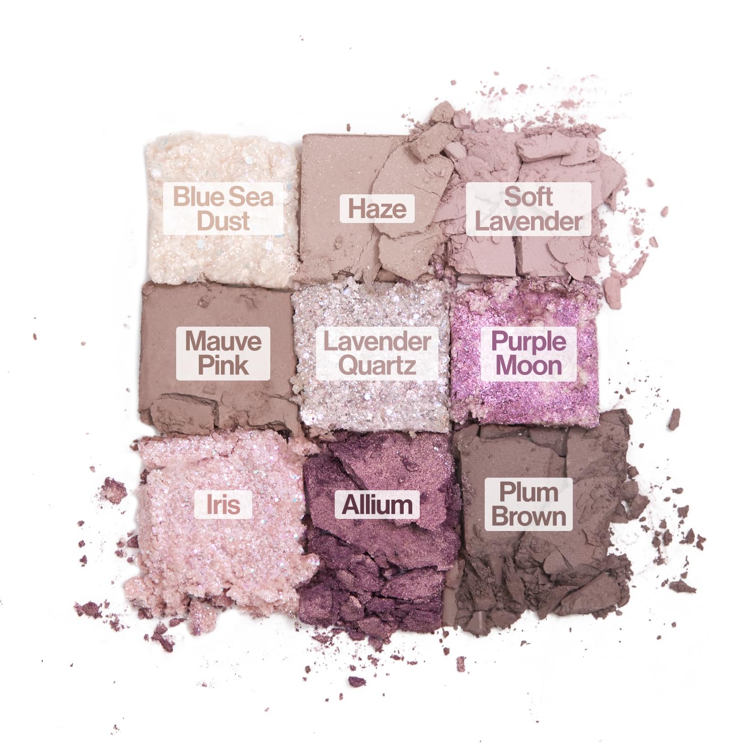 UNLEASHIA | Glitterpedia NO.4 Paleta de ojos All of Lavender Fog