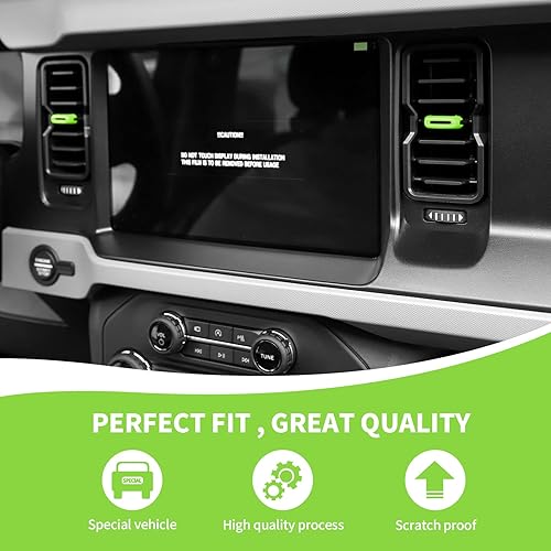 Miniatura 4 de RAZPOY Ajuste de salida de aire acondicionado Bronco, 4 cubiertas de ventilación de salida de aire de control central compatibles con accesorios