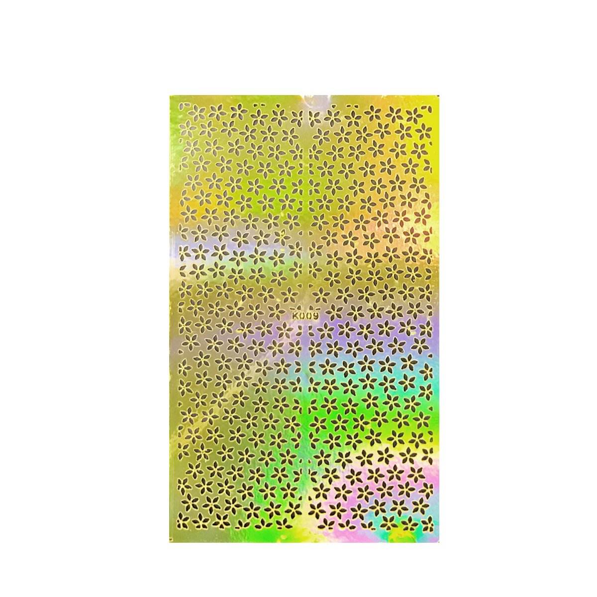 Wrapables Nail Art Schablone – Golden Floral 3 Design, Wiederverwendbare Nagelschablone Für Kreative Nagelkunst