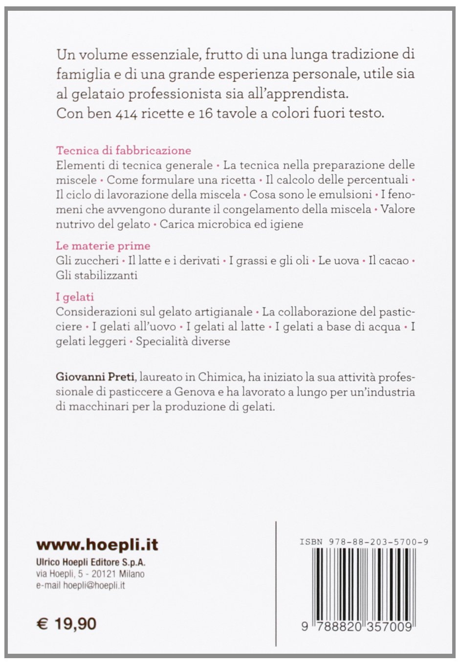Il gelato artigianale italiano