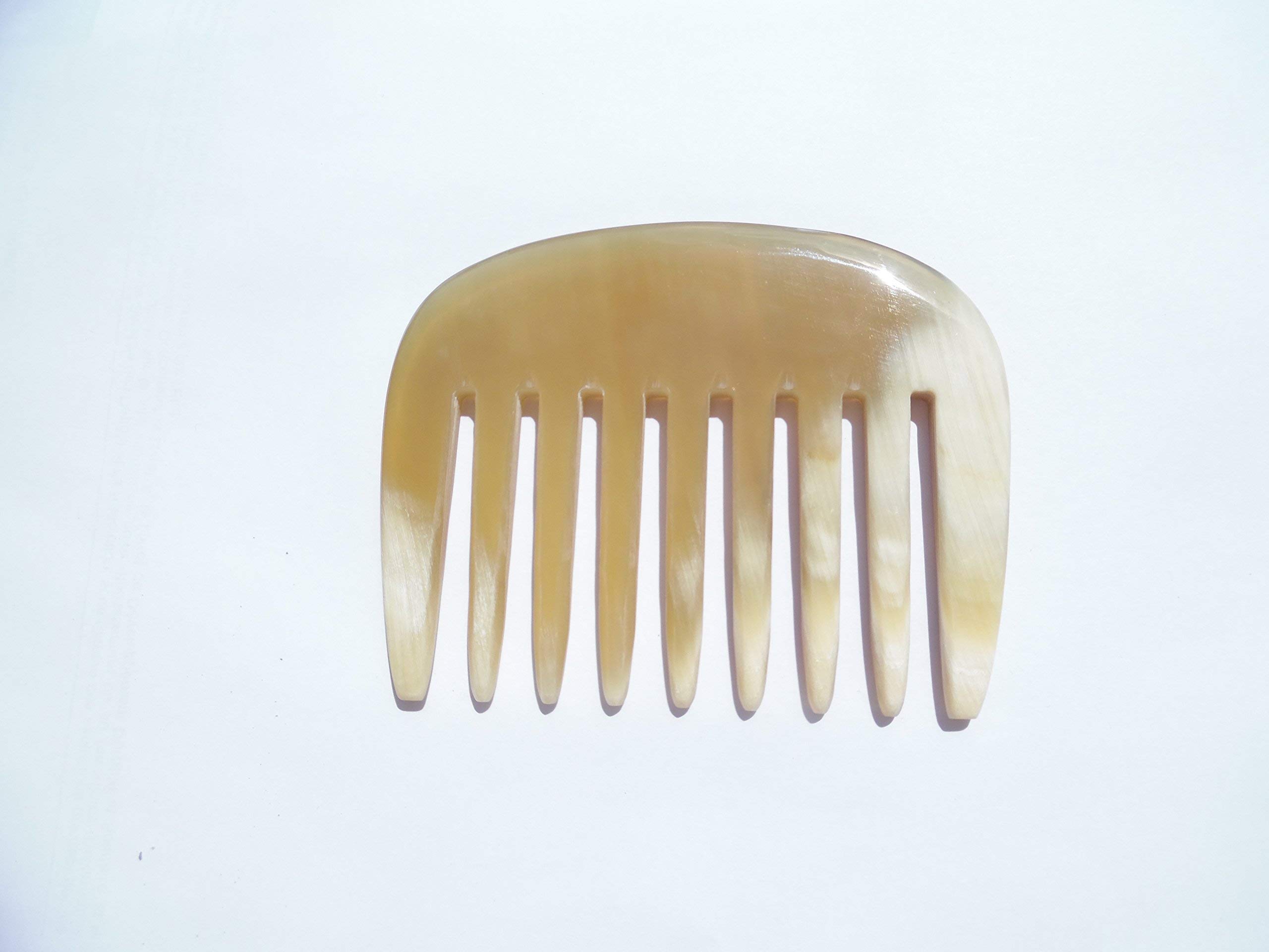 Peigne AFRO en Corne Naturelle – Format 9,2 cm