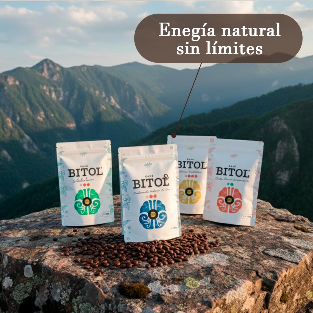 Café Bitol Super Pack | 2 kg de Café | Especialidad de Origen Único | 4 Variedades Premium: Colombia Huila Supremo, Costa Rica Mujeres Honey, Cuba Serrano y Guatemala Antigua | Alta Cata