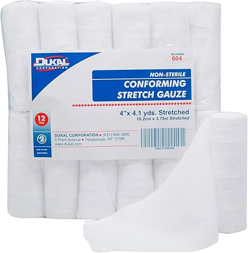 Miniatura 1 de Dukal 604conforming Stretch gasa No Estéril 4 W x 41yd L 12Bolsas de 8 Pack de 96