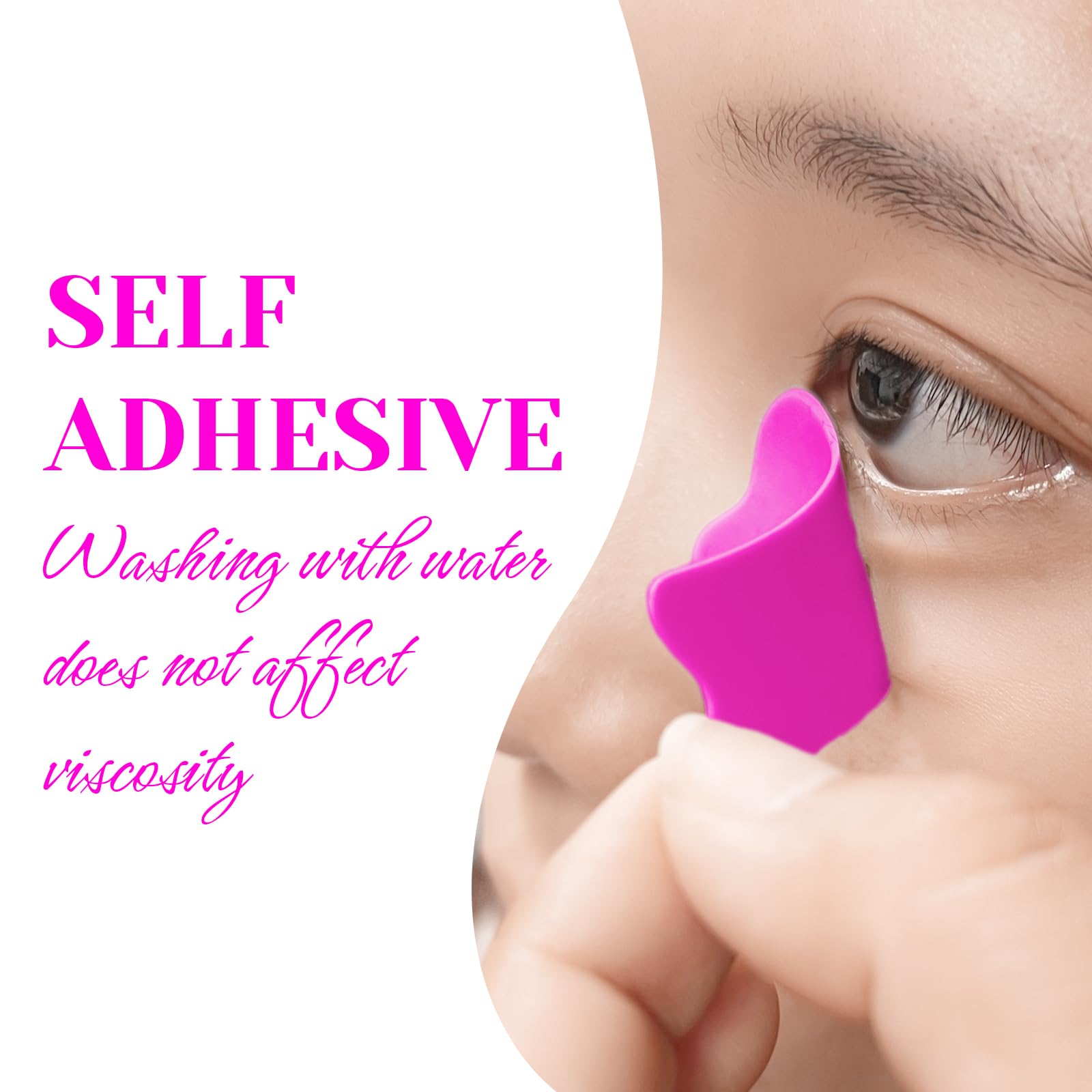 Libeauty Bigodini Laminazione Ciglia, 4 Paia Patch Occhi Riutilizzabili, Ciglia Bigodino Perm Pad, Silicone Eyelash Patches, Super Adesivi, Per Il Fai Da Te in Salone E a Casa