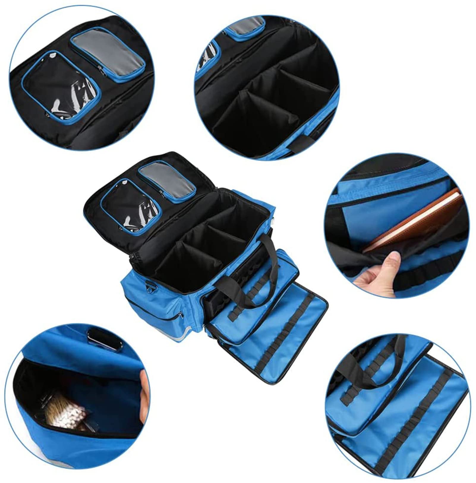 RSGK Bolsa Médica Bolsa De Primeros Auxilios Vacía, Bolsa De Trauma De Emergencia, Bolsa De Rescate Portátil Caja De Botiquín De Primeros Auxilios En Capas, para El Cuidado De La Salud En El Hogar