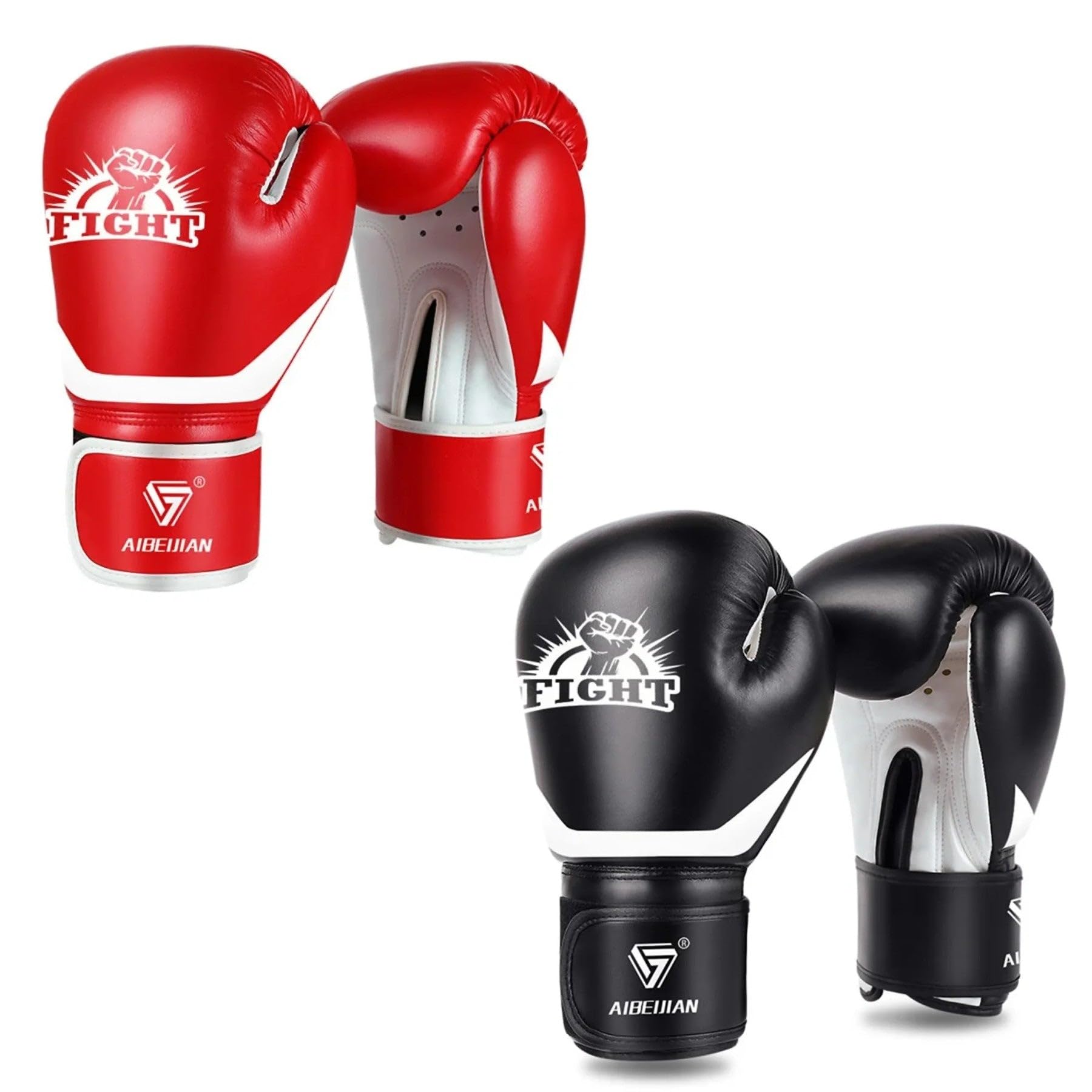 Professionelle Boxhandschuhe PU für MMA, Muay Thai, Boxen – mit Handgelenkschutz