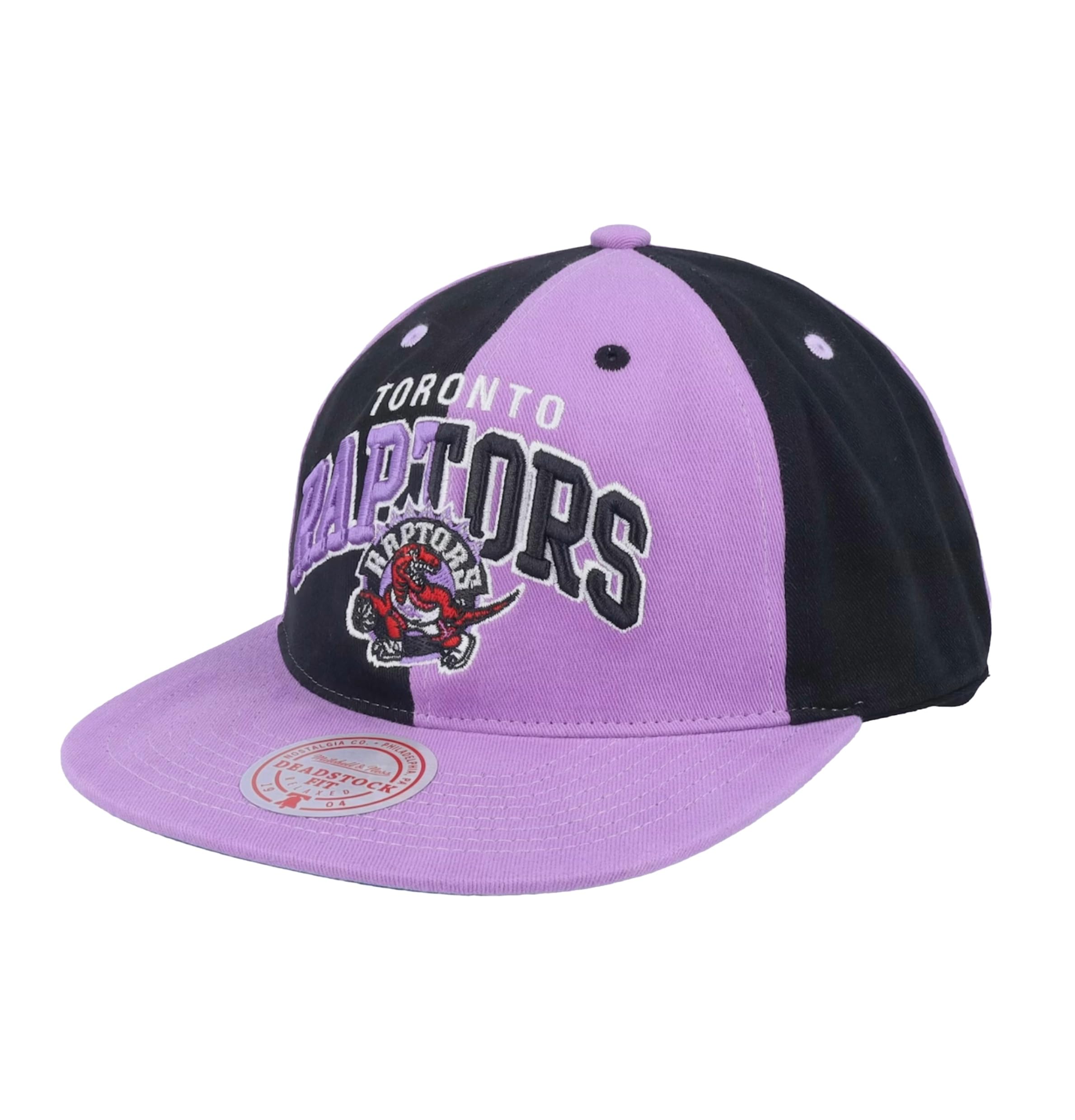 Toronto Raptors NBA Pinwheel of Fortune Snapback Hat, Purple/Black
