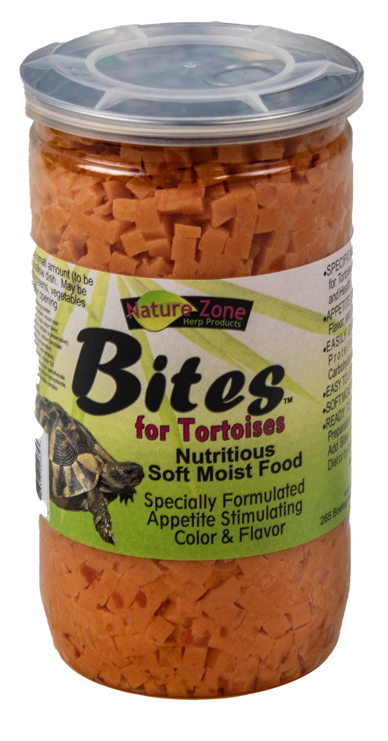 Nature Zone Snz54661 Melon Flavored Total Bites Soft Moist Food For Tortoise, 9-Ounce