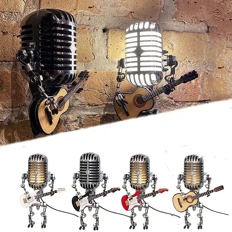 Xmpmrb Lampe Robot Guitare Vintage - Cadeau Cool Pour Les Amateurs De