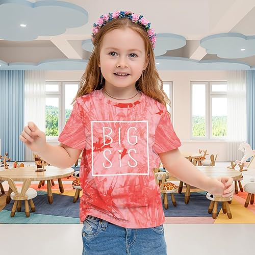 Miniatura 2 de MNLYBABY Big Sister - Camiseta de manga corta para bebé y niña, promocionada a hermana mayor