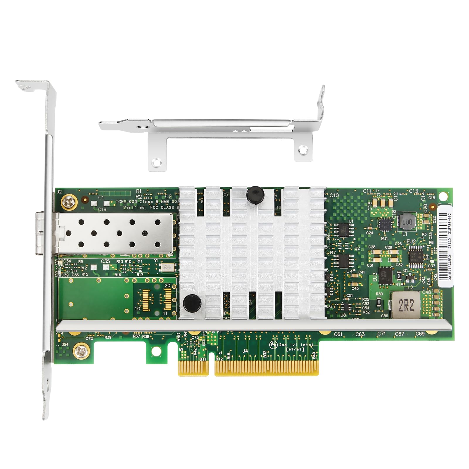 SAPGRC PCIe Network Card, 10Gb Ethernet Network Adapter, PCI Express X8, SFP+ Port Adapter Converter, with Intel 82599EN Chip for Windows/Windows Server/Linux, Compare to Intel X520-DA1