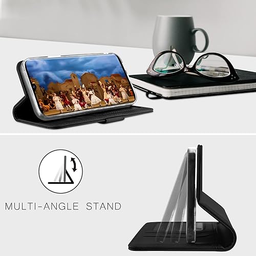 Miniatura 5 de YATWIN Funda para Samsung Galaxy A12, cierre magnético, con tarjetero y función a prueba de golpes, compatible con Samsung A12, color rojo vino