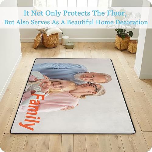 Miniatura 5 de Tapete personalizado para puerta con imagen, logotipo, nombre, texto, antideslizante, lavable, rectangular, personalizable con estampado, tapete