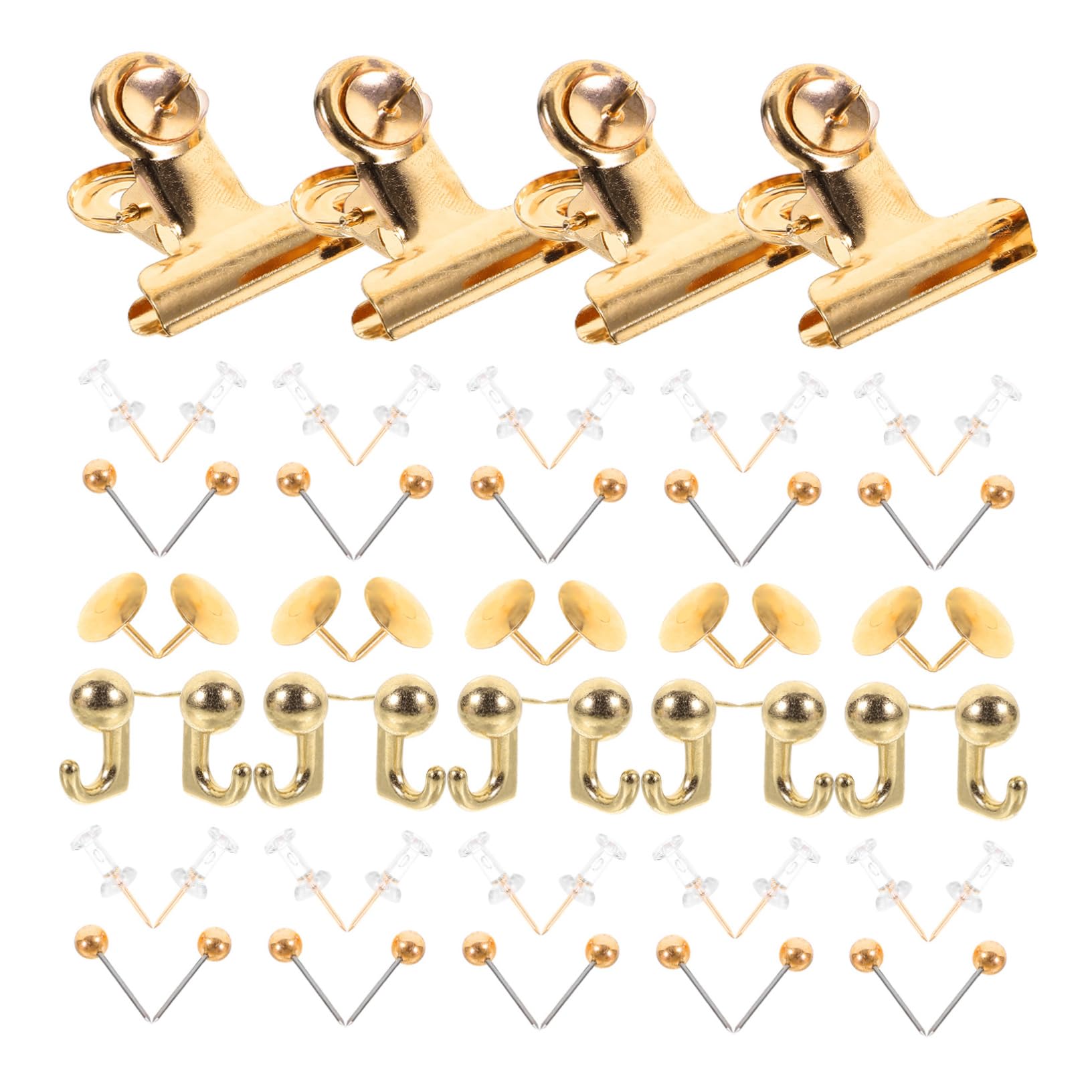5ensembles Set De Punaises Doré pour Tableau Épingles Cartographiques Et Accessoires De Bureau pour Marquer des Lieux Et Organiser Vos Documents