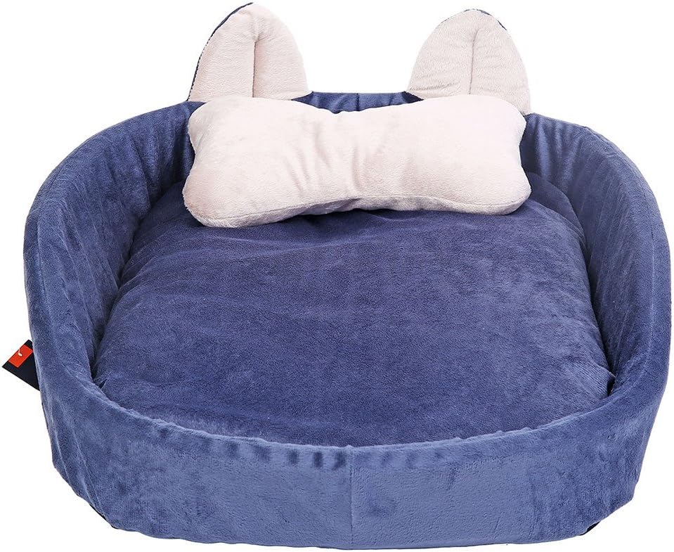 Pet Products Cute Vertical Ear Pet Nest Kennel Dog Bed Kennel Can Be Washable,M