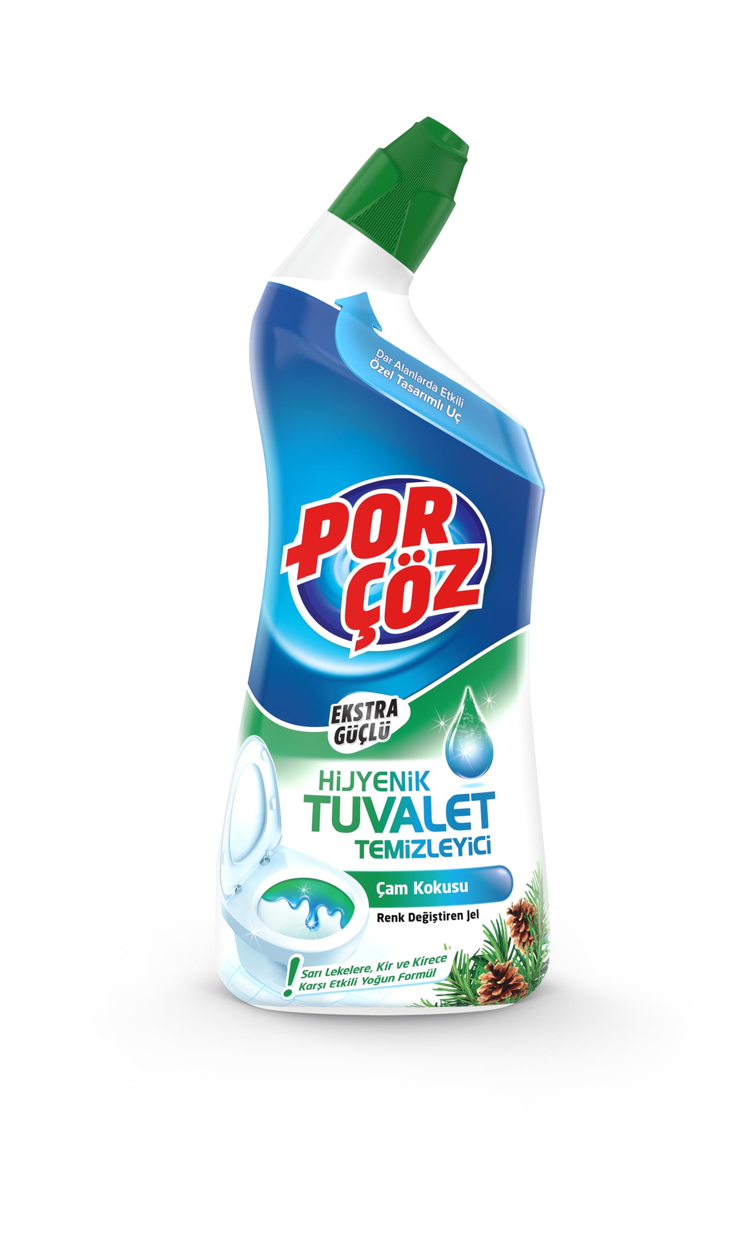 PORÇÖZ Tuvalet Temizleyici Jel Ekstra Güçlü Çam Kokulu 750 ml