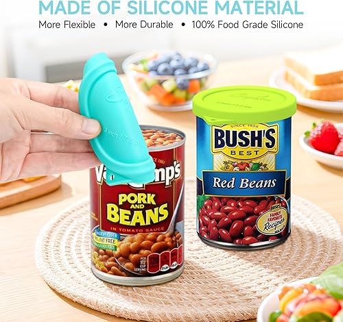 Miniatura 3 de 4 tapas de silicona para latas de 3 pulgadas para Goya  Van Camp  Chef Boyardee  Bush 's Best  Farmer's Market Can, cubierta de sellado hermético