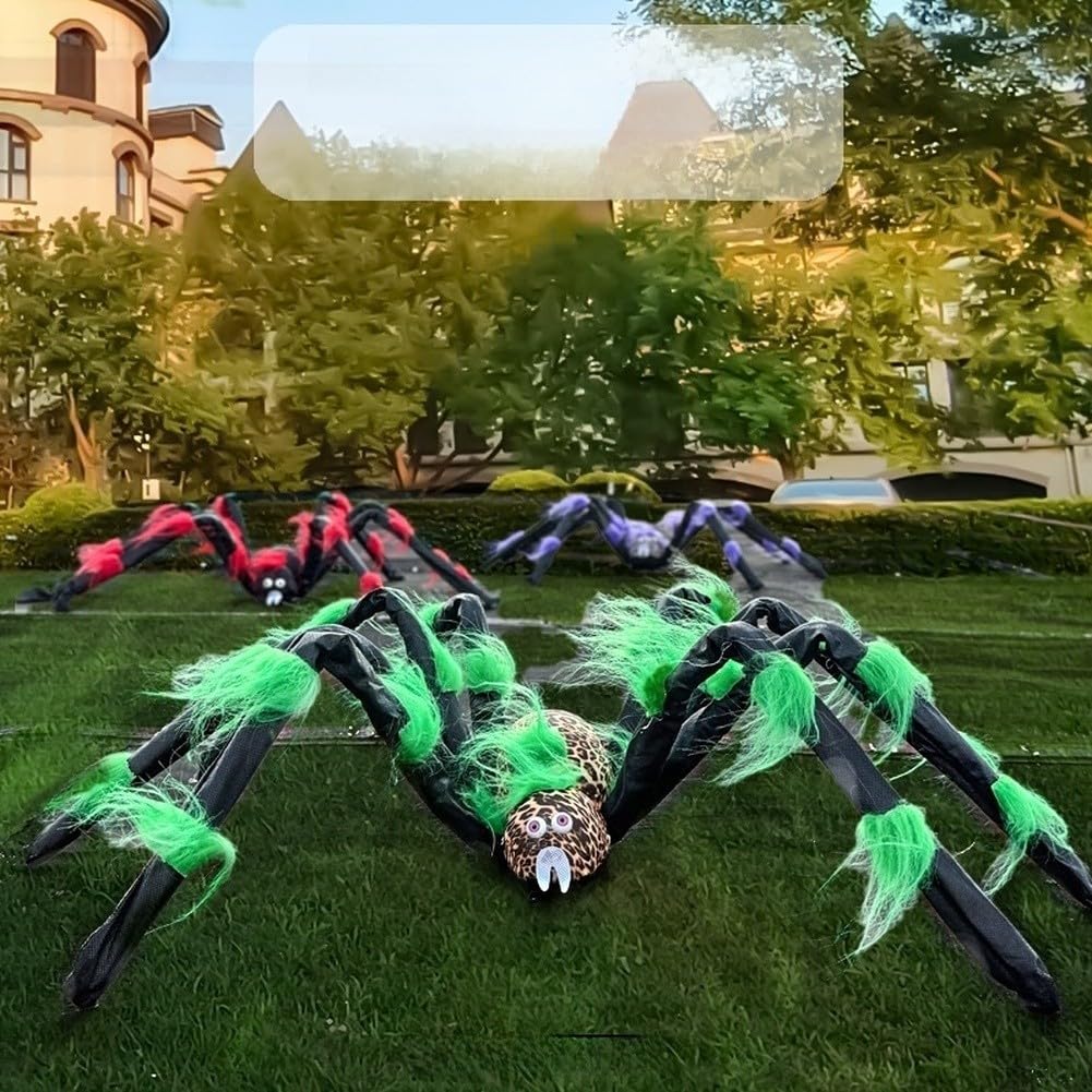 Araña de Peluche Colorida 1.2m con Alambre Interior Ajustable