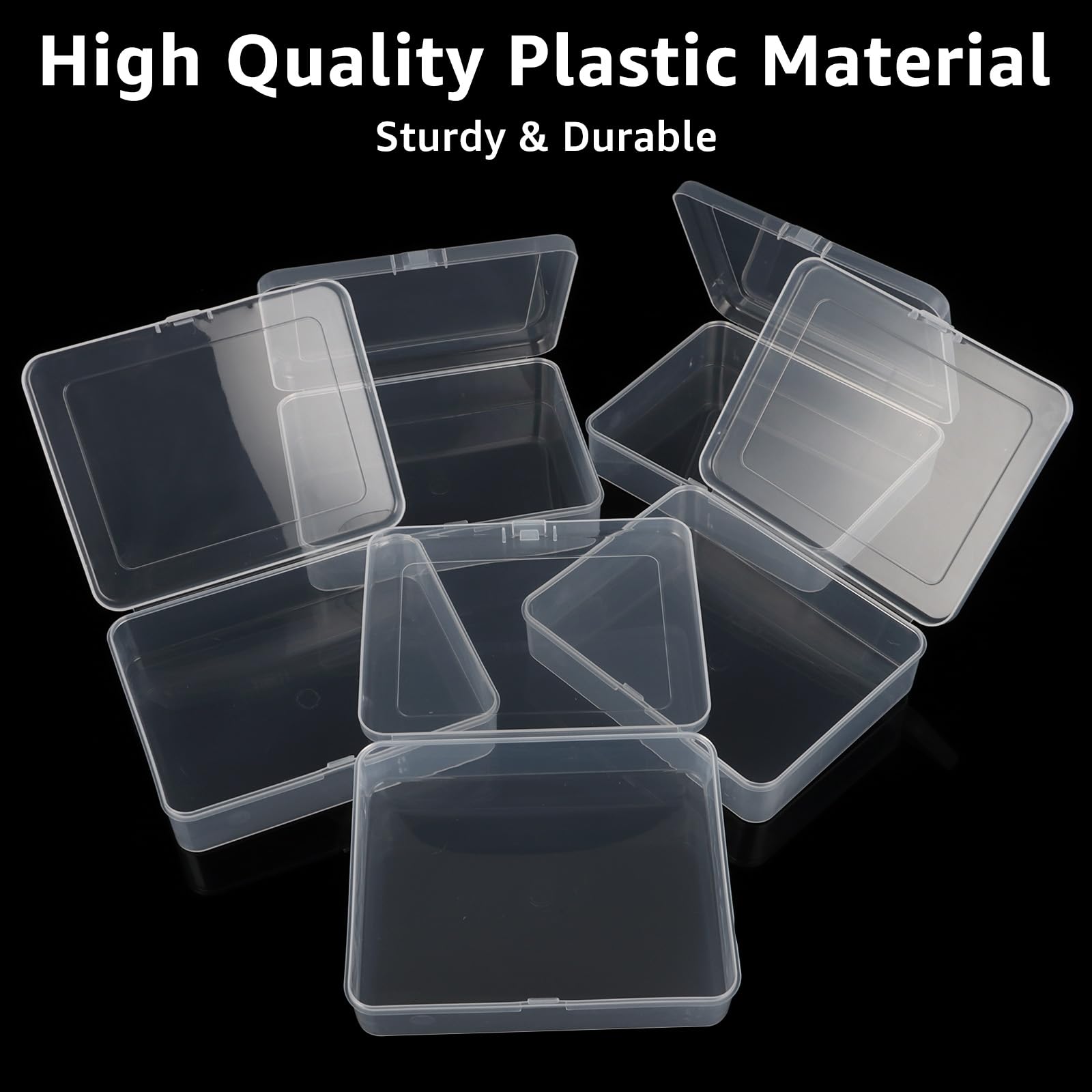 HEALLILY 10 Stück Klare Aufbewahrungsboxen – Runde Plastikdosen Mit Deckel, Lebensmittelecht, 4x4x2,5 Cm – Ideal Für Kleinzeug & Geschenke