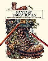 Vista 1 de Fantasy Fairy Homes A Coloring Book with 50 Majestically Relaxing Illustrations of Fairytale Architecture For Kids and Adults