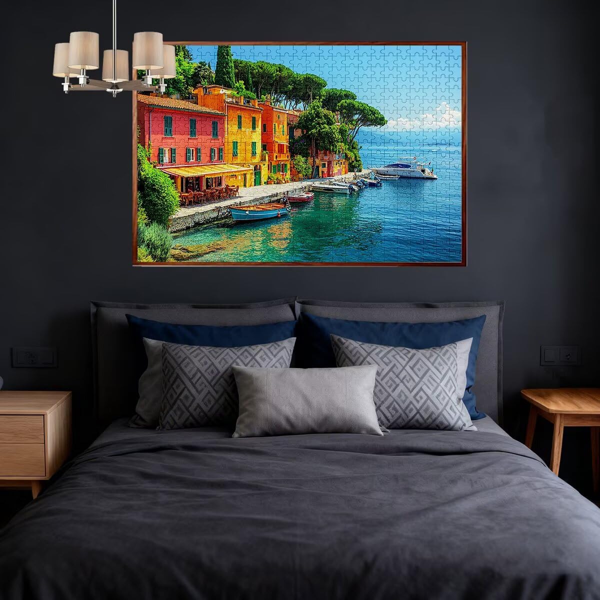 Puzzle 5000 sztuk Włochy Puzzle Krajobrazy Wymiary 156 x 105 cm Puzzle dla Dorosłych Kreatywna Rozrywka, Śmieszne Klasyczne Puzzle Zabawki Edukacyjne Oryginalne Prezenty Dla Kobiet I-81