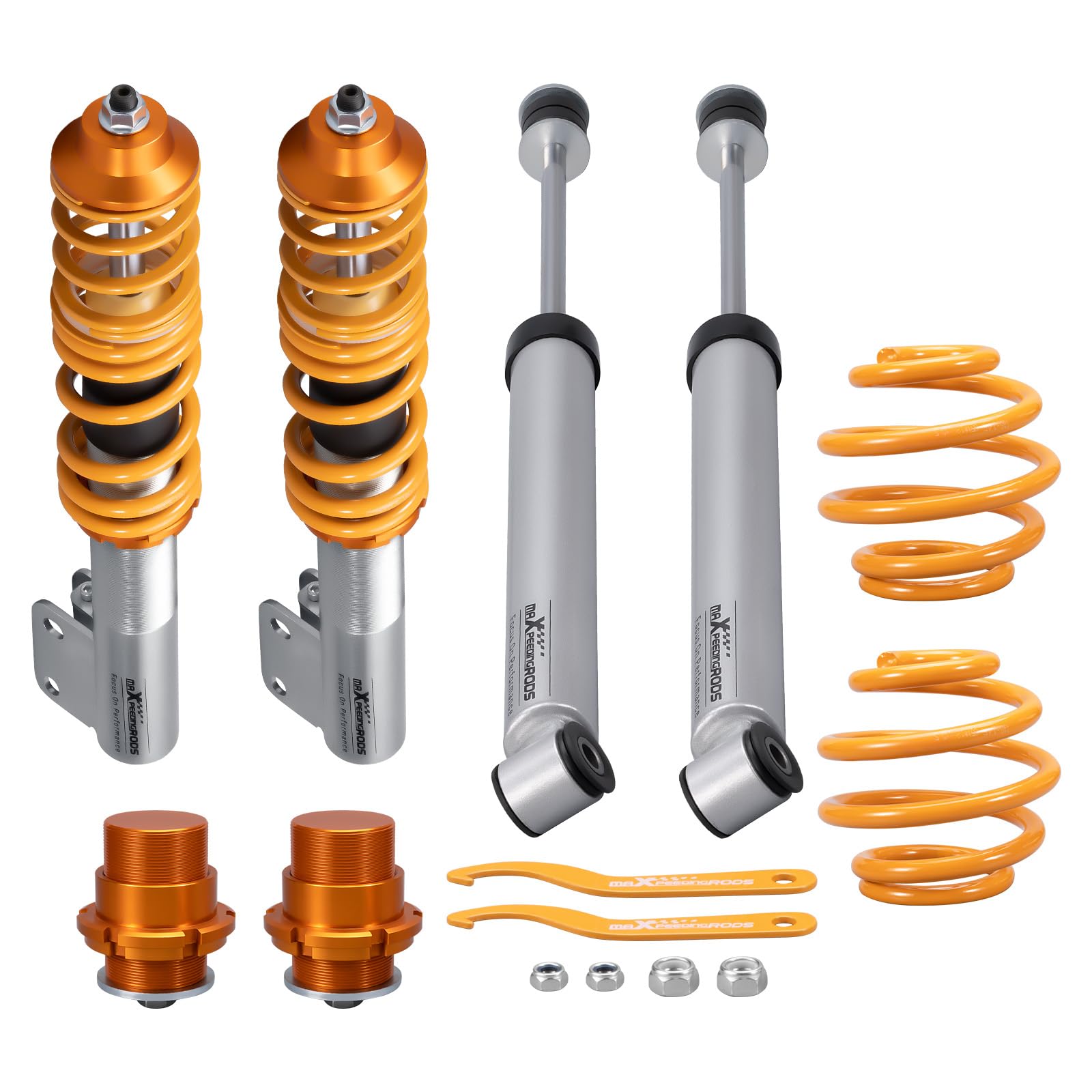 maXpeedingrods Sospensioni filettate regolabili in altezza per Renault Clio II 1998-2005 Shock sospensione ammortizzatore