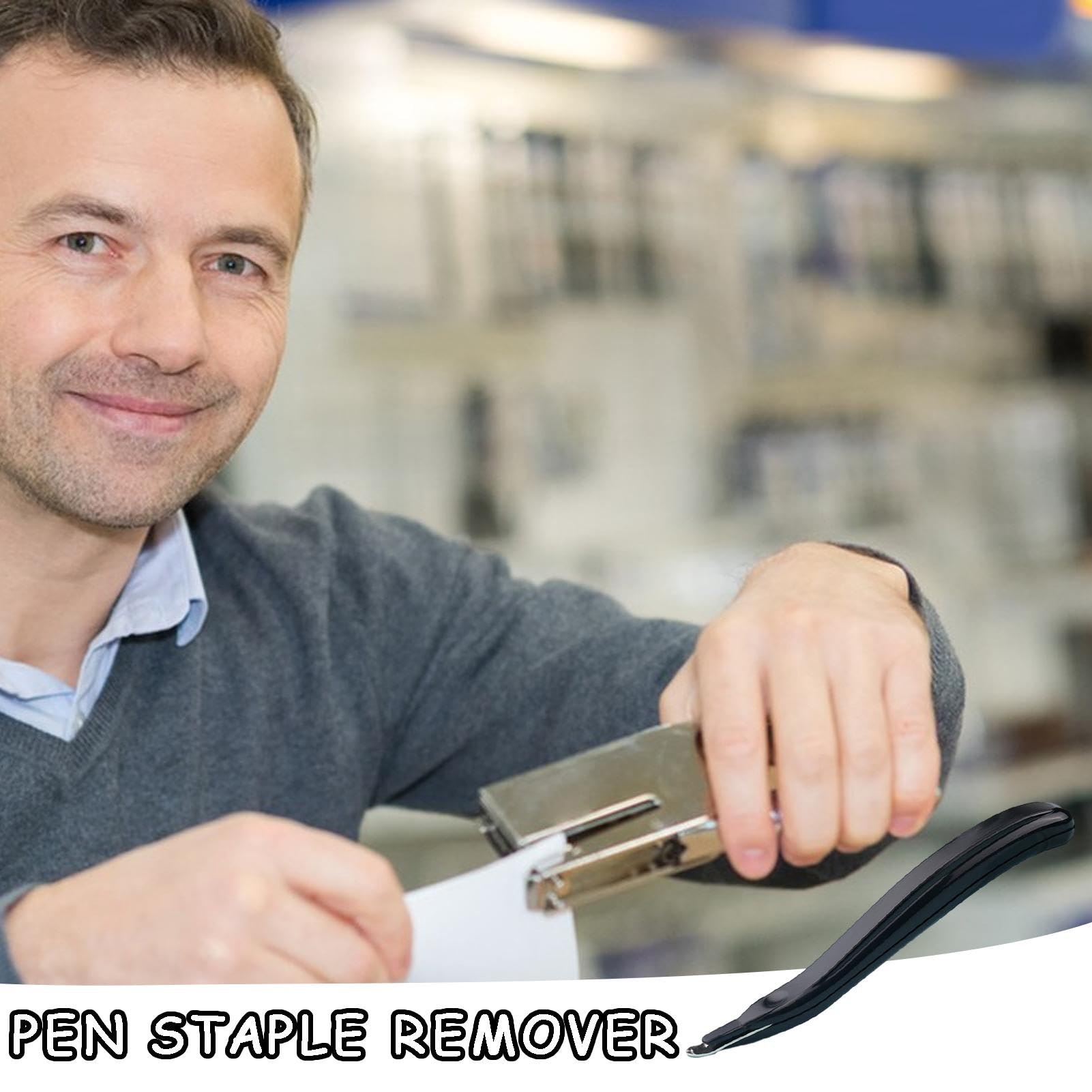 Sollee Dégrafeur Magnétique Stylo - Extracteur D'agrafes Portable Et Sécurisé Pour Maison, Bureau, école