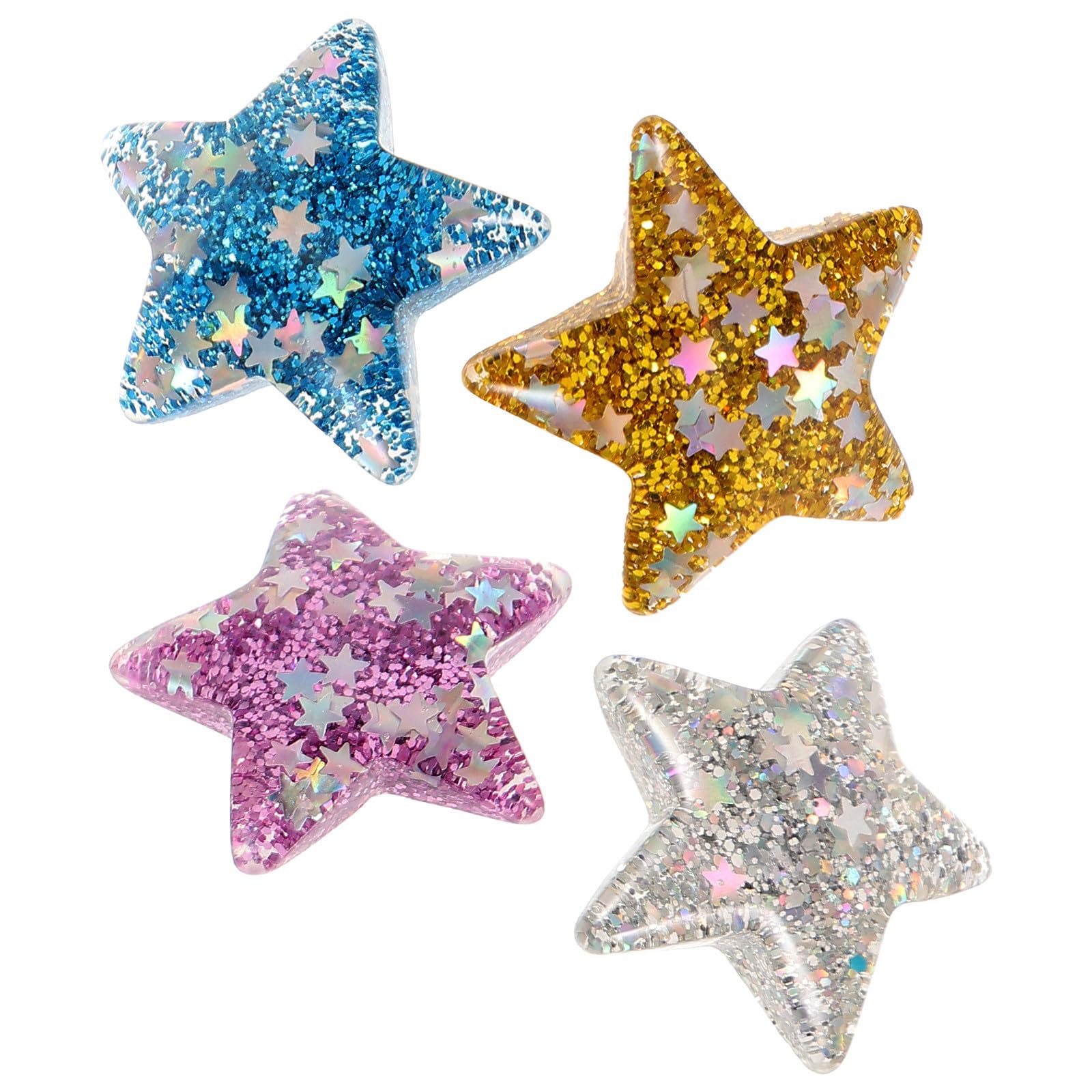 Soporte de resina en forma de estrella con fijadores magnéticos para manualidades